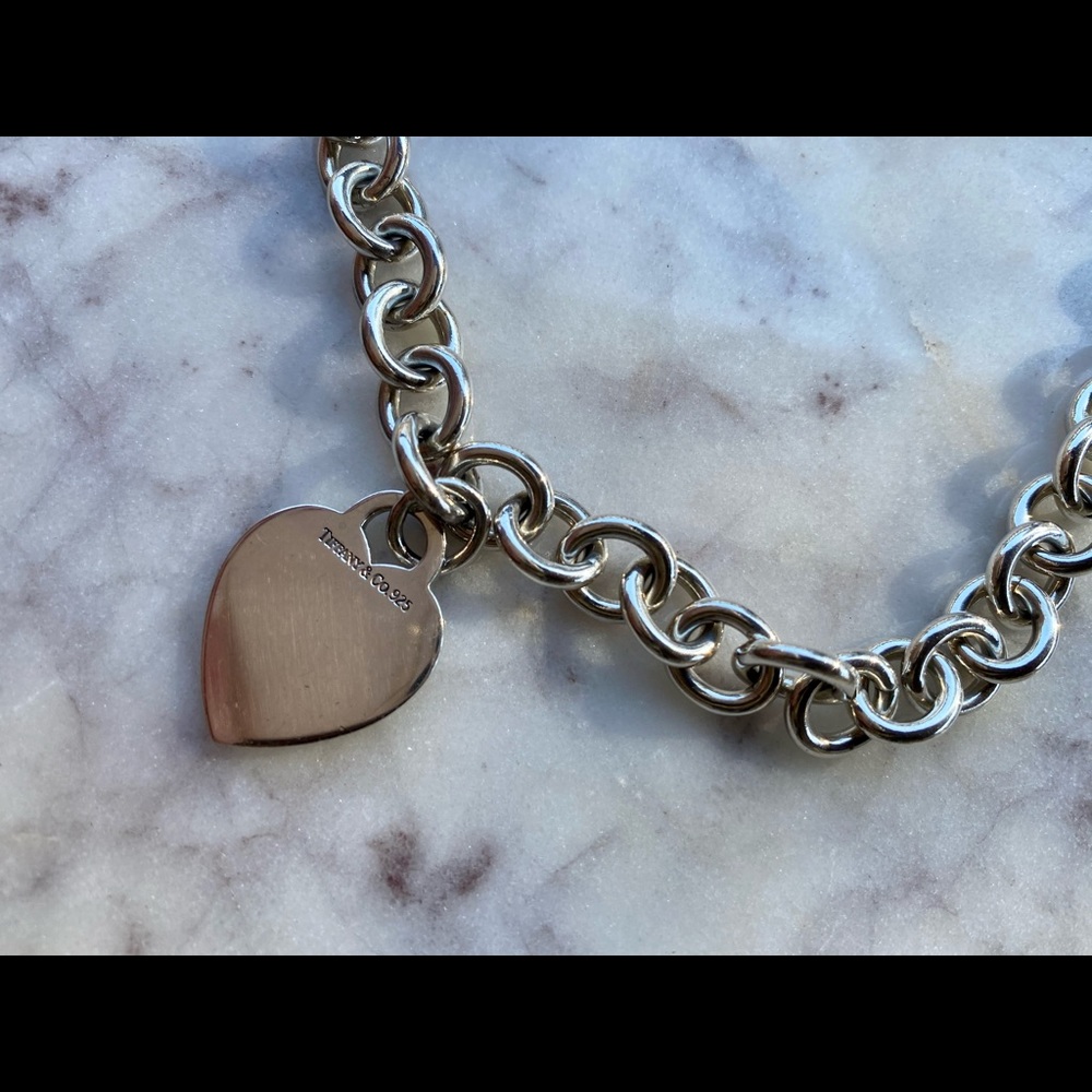 Tiffany & Co. Silver Heart Charm Necklace